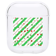 Christmas Paper Stars Pattern Texture Background Colorful Colors Seamless Hard Pc Airpods 1/2 Case by Ket1n9