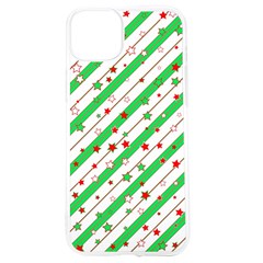 Christmas Paper Stars Pattern Texture Background Colorful Colors Seamless Iphone 15 Tpu Uv Print Case by Ket1n9