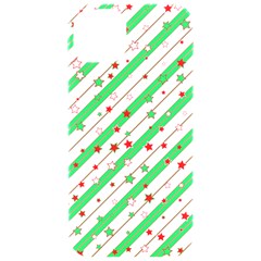 Christmas Paper Stars Pattern Texture Background Colorful Colors Seamless Iphone 15 Pro Black Uv Print Pc Hardshell Case