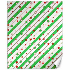 Christmas Paper Stars Pattern Texture Background Colorful Colors Seamless Canvas 16  X 20 