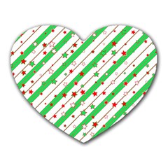 Christmas Paper Stars Pattern Texture Background Colorful Colors Seamless Heart Mousepad