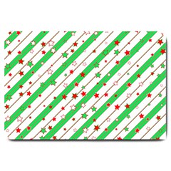 Christmas Paper Stars Pattern Texture Background Colorful Colors Seamless Large Doormat