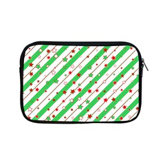 Christmas Paper Stars Pattern Texture Background Colorful Colors Seamless Apple Ipad Mini Zipper Cases