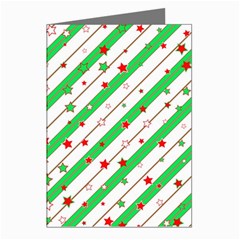 Christmas Paper Stars Pattern Texture Background Colorful Colors Seamless Greeting Cards (pkg Of 8)