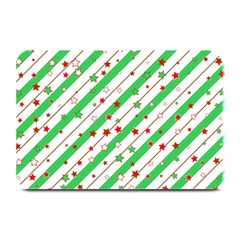 Christmas Paper Stars Pattern Texture Background Colorful Colors Seamless Plate Mats by Ket1n9