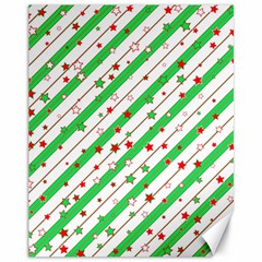 Christmas Paper Stars Pattern Texture Background Colorful Colors Seamless Canvas 11  X 14 