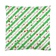 Christmas Paper Stars Pattern Texture Background Colorful Colors Seamless Standard Cushion Case (two Sides)