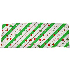 Christmas Paper Stars Pattern Texture Background Colorful Colors Seamless 25 x67  Body Pillow Case Dakimakura (two Sides) by Ket1n9