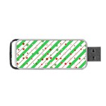 Christmas Paper Stars Pattern Texture Background Colorful Colors Seamless Portable USB Flash (Two Sides) Front