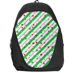 Christmas Paper Stars Pattern Texture Background Colorful Colors Seamless Backpack Bag