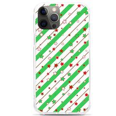 Christmas Paper Stars Pattern Texture Background Colorful Colors Seamless Iphone 12 Pro Max Tpu Uv Print Case by Ket1n9