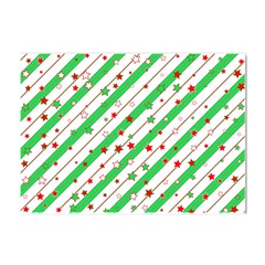 Christmas Paper Stars Pattern Texture Background Colorful Colors Seamless Crystal Sticker (a4) by Ket1n9