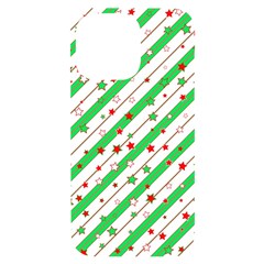 Christmas Paper Stars Pattern Texture Background Colorful Colors Seamless Iphone 14 Pro Max Black Uv Print Case