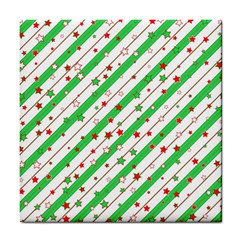 Christmas Paper Stars Pattern Texture Background Colorful Colors Seamless Tile Coaster