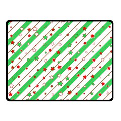 Christmas Paper Stars Pattern Texture Background Colorful Colors Seamless Fleece Blanket (small)