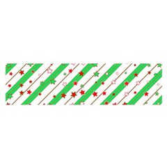 Christmas Paper Stars Pattern Texture Background Colorful Colors Seamless Oblong Satin Scarf (16  X 60 )