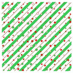 Christmas Paper Stars Pattern Texture Background Colorful Colors Seamless Wooden Puzzle Square by Ket1n9