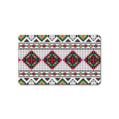 Ukrainian Folk Seamless Pattern Ethnic Ornament Border Element Traditional Magnet (name Card) by Grandong