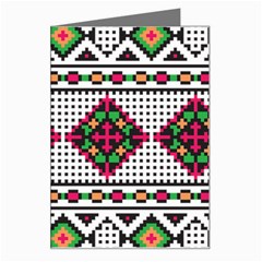 Ukrainian Folk Seamless Pattern Ethnic Ornament Border Element Traditional Greeting Card by Grandong