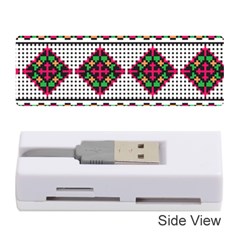 Ukrainian Folk Seamless Pattern Ethnic Ornament Border Element Traditional Memory Card Reader (stick)