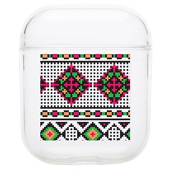 Ukrainian Folk Seamless Pattern Ethnic Ornament Border Element Traditional Soft Tpu Airpods 1/2 Case