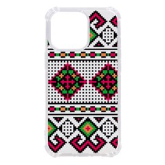 Ukrainian Folk Seamless Pattern Ethnic Ornament Border Element Traditional Iphone 13 Pro Tpu Uv Print Case by Grandong