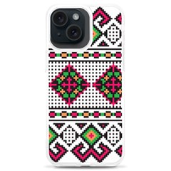 Ukrainian Folk Seamless Pattern Ethnic Ornament Border Element Traditional Iphone 15 Plus Tpu Uv Print Case