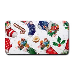 Christmas Socks Gloves Candy Cane Stocking Seamless Medium Bar Mat