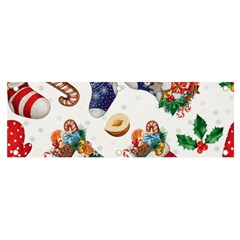 Christmas Socks Gloves Candy Cane Stocking Seamless Banner And Sign 6  X 2 