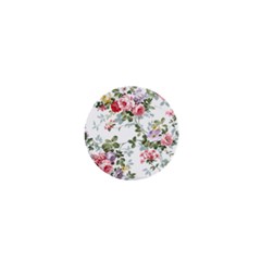 Floral Elements Peony Chinese Rose 1  Mini Buttons