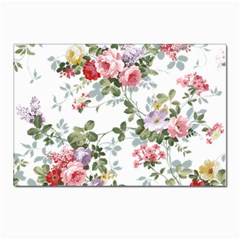 Floral Elements Peony Chinese Rose Postcard 4 x 6  (pkg Of 10)