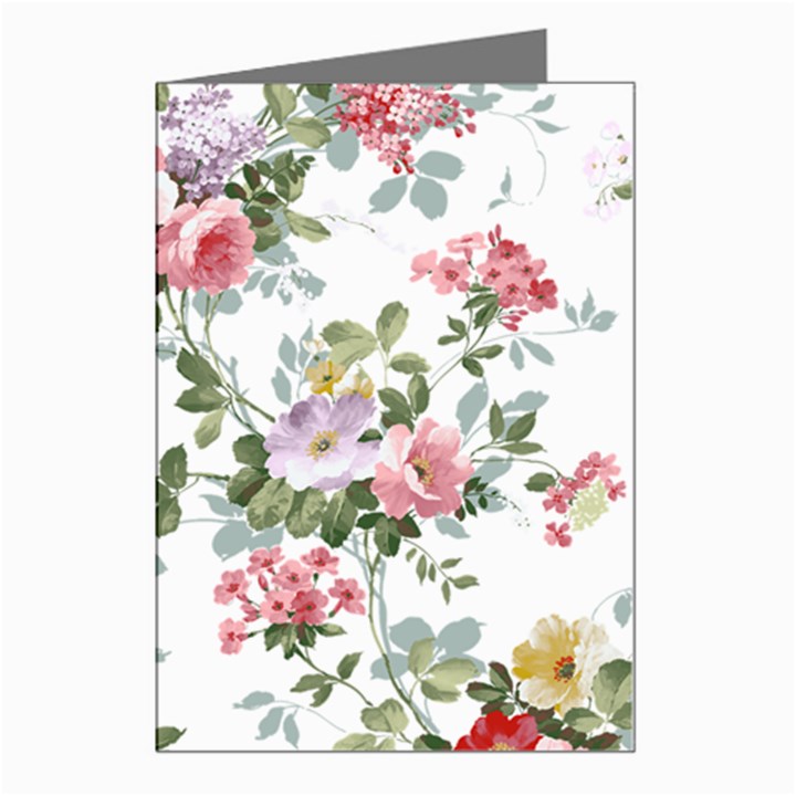 Floral Elements Peony Chinese Rose Greeting Cards (Pkg of 8)