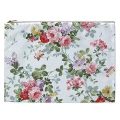 Floral Elements Peony Chinese Rose Cosmetic Bag (xxl)