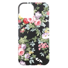 Floral Elements Peony Chinese Rose Iphone 15 Plus Black Uv Print Pc Hardshell Case by Grandong