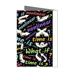 Time Nonlinear Curved Linear Mini Greeting Cards (pkg Of 8)