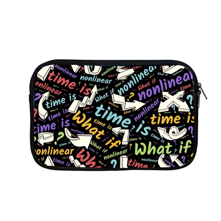 Time Nonlinear Curved Linear Apple MacBook Pro 13  Zipper Case