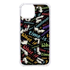 Time Nonlinear Curved Linear Iphone 14 Tpu Uv Print Case by Paksenen