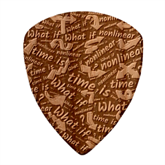 Time Nonlinear Curved Linear Wood Guitar Pick (set Of 10) by Paksenen