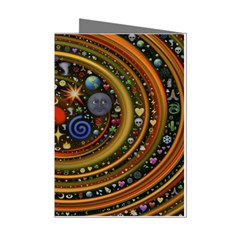 Swirl Vortex Emoji Cyclone Motion Art Mini Greeting Cards (pkg Of 8)