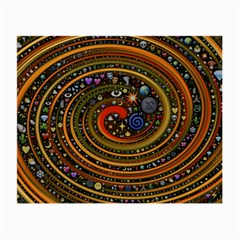 Swirl Vortex Emoji Cyclone Motion Art Small Glasses Cloth (2 Sides) by Paksenen