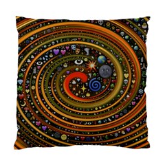 Swirl Vortex Emoji Cyclone Motion Art Standard Cushion Case (one Side) by Paksenen