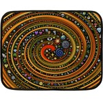 Swirl Vortex Emoji Cyclone Motion Art Two Sides Fleece Blanket (Mini) 35 x27  Blanket Back