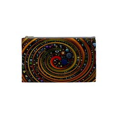 Swirl Vortex Emoji Cyclone Motion Art Cosmetic Bag (small)