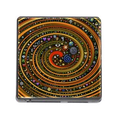 Swirl Vortex Emoji Cyclone Motion Art Memory Card Reader (square 5 Slot)