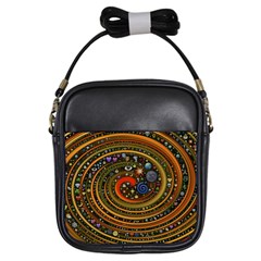 Swirl Vortex Emoji Cyclone Motion Art Girls Sling Bag