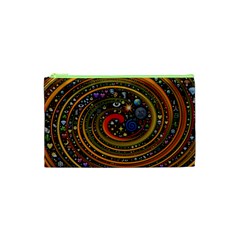 Swirl Vortex Emoji Cyclone Motion Art Cosmetic Bag (xs)