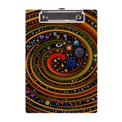 Swirl Vortex Emoji Cyclone Motion Art A5 Acrylic Clipboard