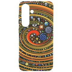 Swirl Vortex Emoji Cyclone Motion Art Samsung Galaxy S24 6 2 Inch Black Tpu Uv Case by Paksenen