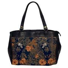 Seamless Pattern Patterns Leaves Vintage Oversize Office Handbag