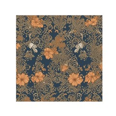 Seamless Pattern Patterns Leaves Vintage Square Satin Scarf (30  X 30 )